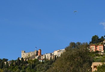 Das Schloss und das Dorf Roquebrune Cap Martin