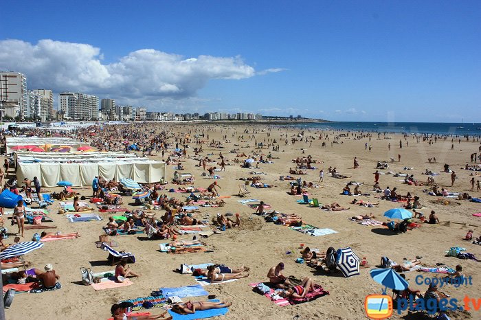 Les Sables d'Olonne and its beach - France