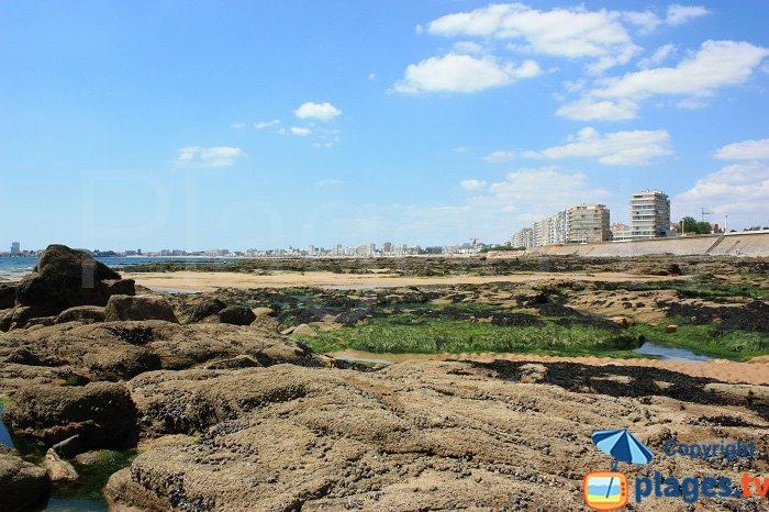 Les sables d'Olonne vue depuis la plage de Château d'Olonne