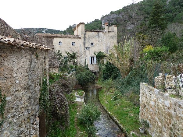 The village of St Guilhem le Désert in France