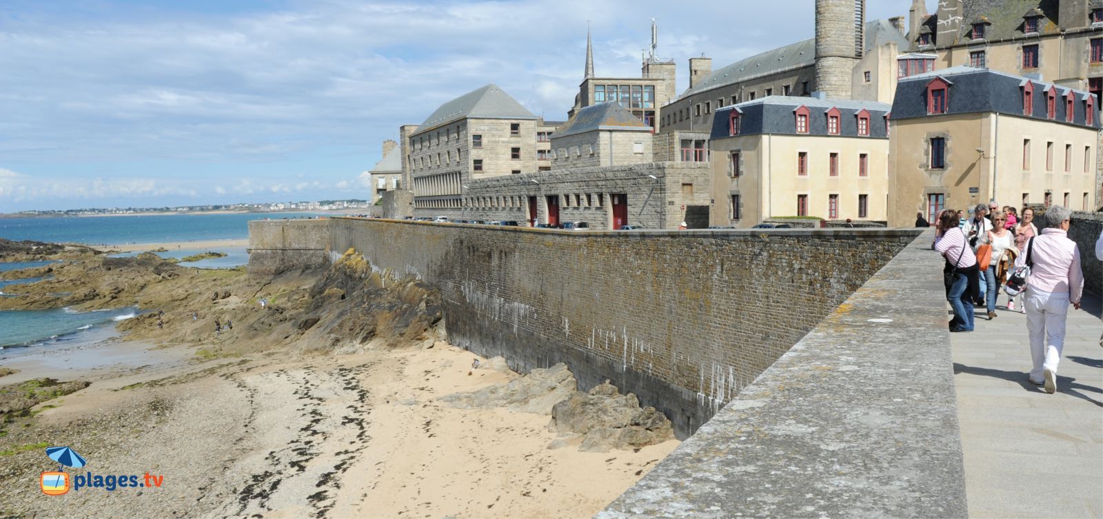Plage de l'éventail à Saint Malo