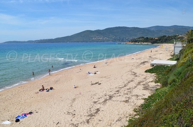 Grande plage de Santana à Sagone