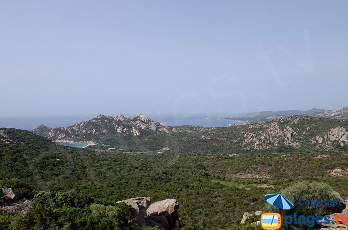 Il litorale di Sartène visto dal colle di Roccapina - Corsica