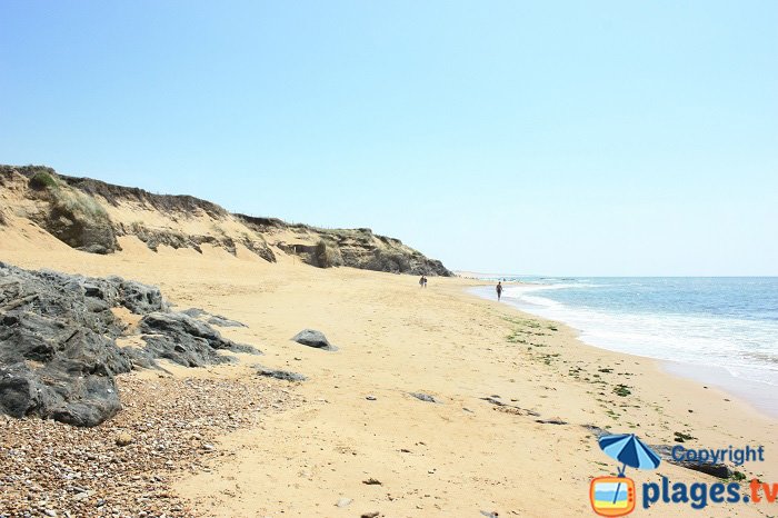 The untamed beach of Sauveterre - France