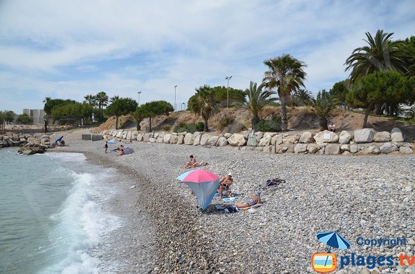 Photo of the Lanterne beach in Nice