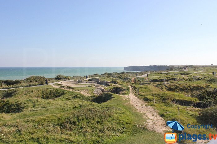 Point de vue côté Est - Pointe du Hoc