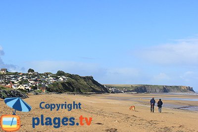 Plage à St Come de Fresné - Normandie