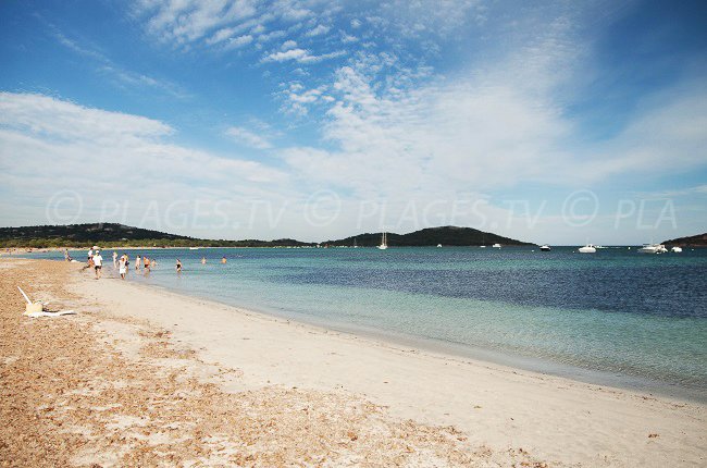 Saint Cyprien bay in Corsica