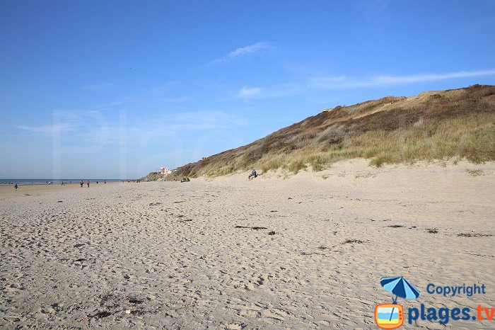 Plage de St Etienne au Mont: une plage déserte entre deux grandes plages