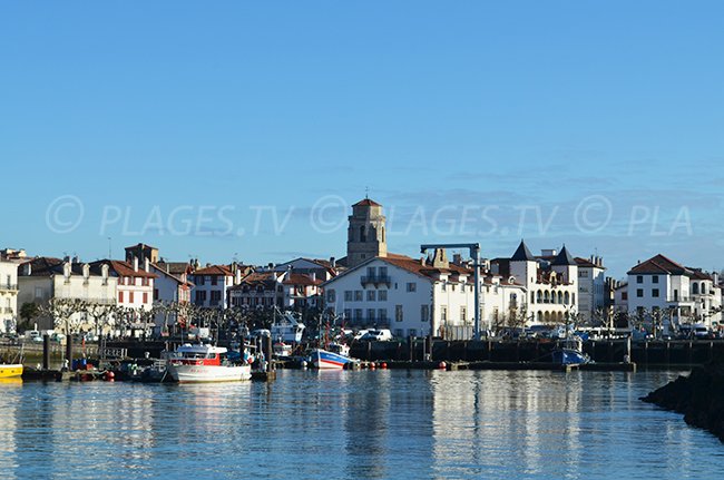 The port of St Jean de Luz from Ciboure