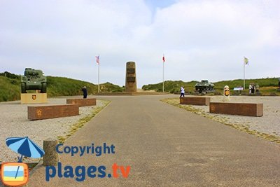 Monument Leclerc à St Martin de Varreville en Normandie