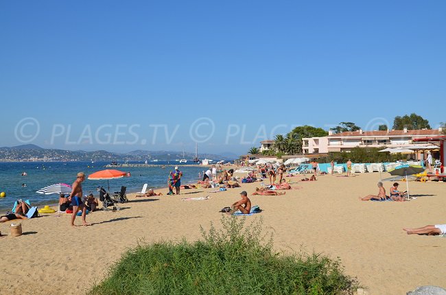 the most well-known beach in Saint-Tropez