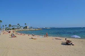 Beaches in Golfe Juan in France