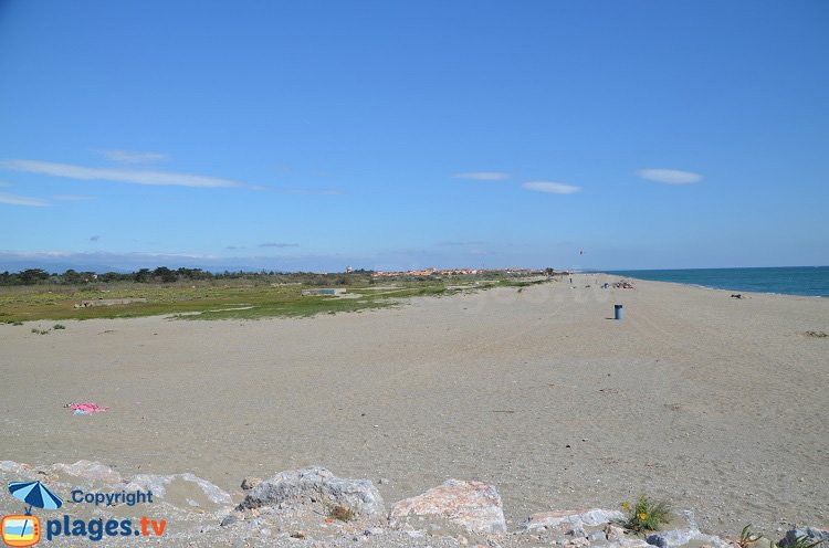 Plage nord de Torreilles - premier accès