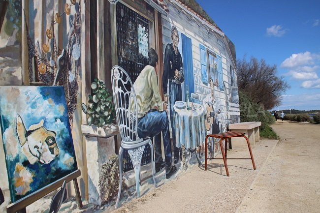 Trompe Oeil sur la promenade Brassens de Balaruc