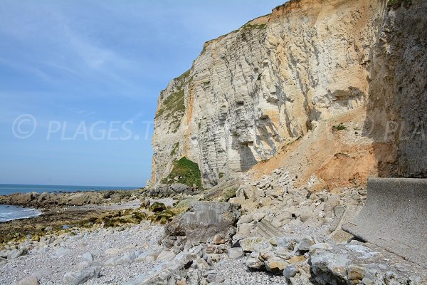 Falaise au niveau de la valleuse de Bruneval