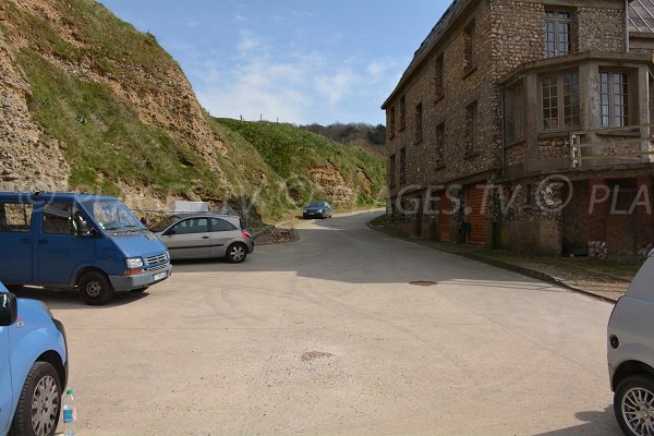 Parking of valleuse de Bruneval - France