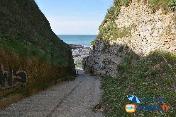 Access to the Valleuse of Etigue - Normandy