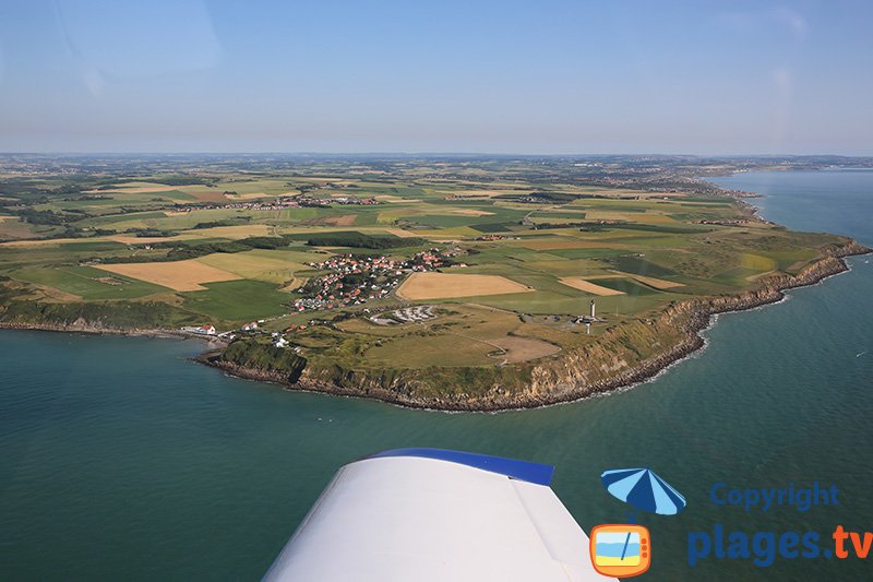 Audinghen et le Cap Gris Nez - vue aérienne