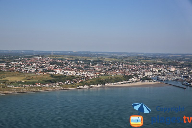 Vue aérienne de Boulogne sur Mer