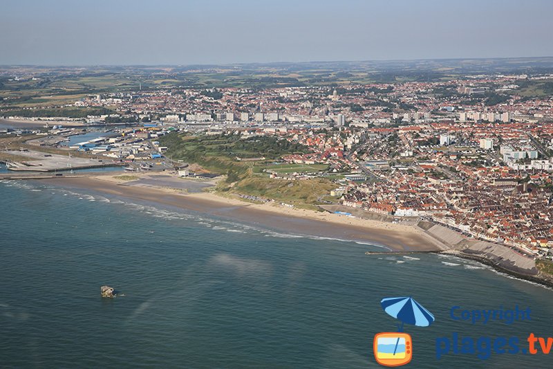 Vue aérienne du Portel