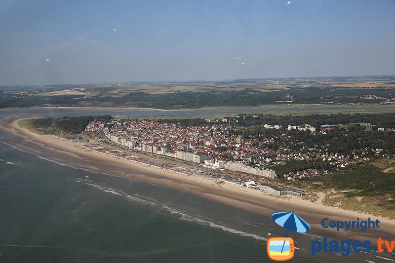 Vue aérienne du Touquet