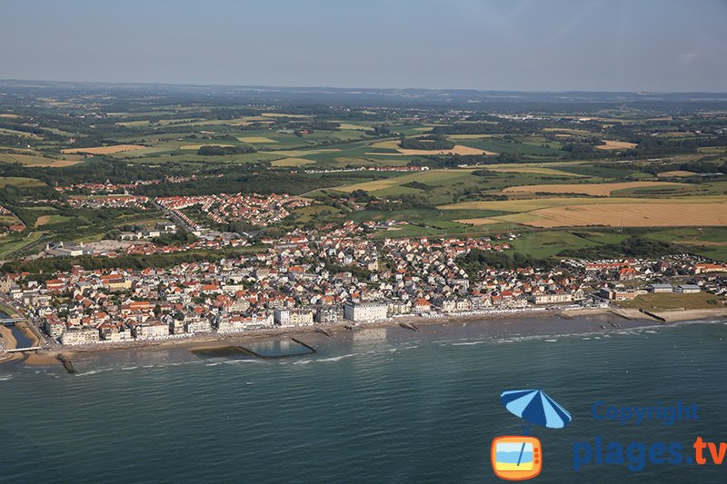 Vue aérienne de Wimereux