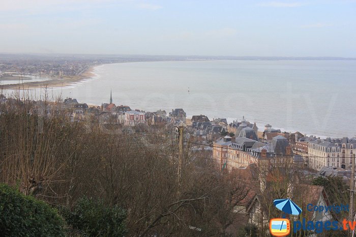 Vue depuis les hauteurs de Houlgate