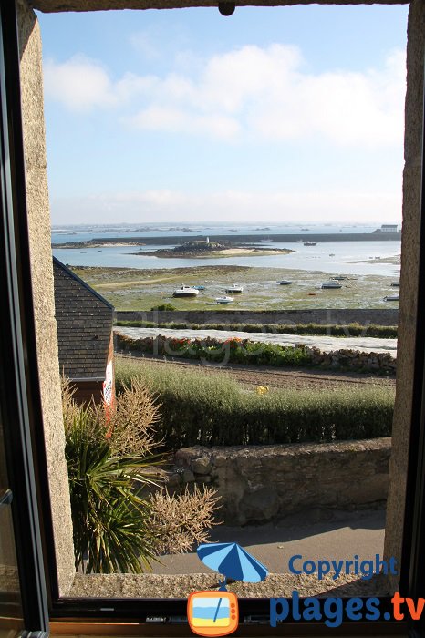 Vue mer de l'ile de Batz