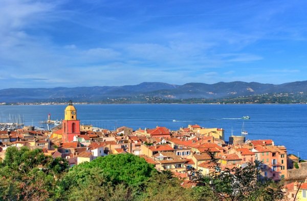 Vue sur la baie de Saint Tropez