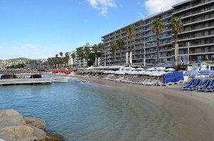 Plage du ponton Courbet - Juan-les-Pins