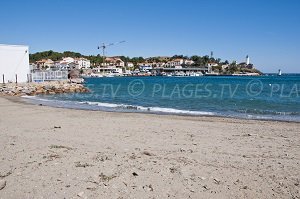 Plage dans le port