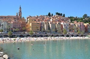 Plage des Sablettes - Menton