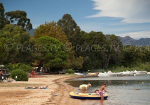 Plage dans la baie de Stagnoli