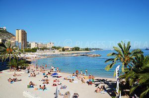 Strand von Larvotto - Monaco