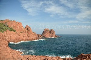 Rochers du Dramont - Zone naturiste