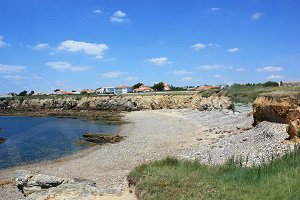 Plage dans l'anse aux Moines