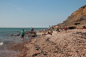 Plage dans le cran du Noirda - Audresselles